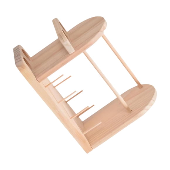 Transemion Thread Spool Rack Yarn Dispenser Wooden Products Designed To Simplify Yarn Management Rack