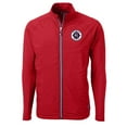 thumbnail image 2 of Men's-Cutter & Buck  Red New England Revolution Adapt Eco Knit Hybrid Recycled Full-Zip Jacket, 2 of 3