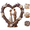 C, variant on Personalized Heart Wooden Plaque for Couple,Romantic Wood Art Figurine Home Room Decor,Anniversary Couple Gifts for Him and Her, Wife Husband Birthday Gift, Anniversary Table Decorations C