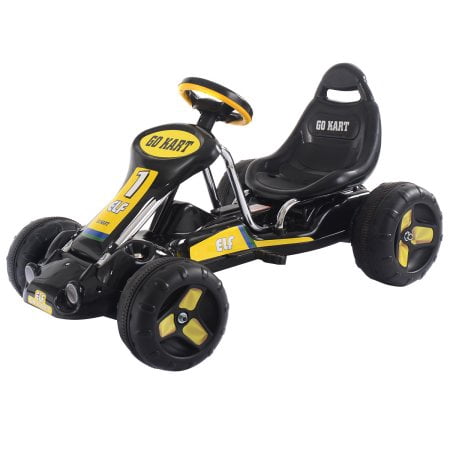 Go Kart Kids Ride On Car Pedal Powered Car 4 Wheel Racer Toy Stealth (Best Unicycle For Kids)
