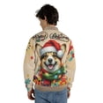 thumbnail image 5 of Merry Christmas Santa Corgi Scarf Twinkling Lights Xmas Holiday All Over Print 3D Baseball Jacket Welsh Corgi Dog Lover Gifts Idea Bomber Jacket Softball - 00022, 5 of 6