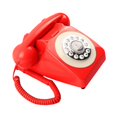 thumbnail image 4 of Teléfono de escritorio con líneas fijas Retro, suministros de boda con cable, libro de antiguo Rojo Sunnimix Libro de Visitas Teléfono, 4 of 8