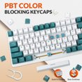 thumbnail image 4 of EIGTHTAIL T8 Clavier de Jeu 60 % 68 Touches Mini Clavier Mécanique Filaire Compact avec 18 Commutateurs Bleus Rétroéclairés RVB Chroma Câble de Clavier Bobiné USB-C pour PC Portable Mac XBOX - Bleu Blanc, 4 of 11