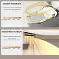 thumbnail image 5 of Starry Night Light Smart Toilet with Bidet, Auto Open/Close Seat with Foot Sensor, LED Display, Warm Water & Dryer, Modern Toilet for Bathroom, White, 5 of 7