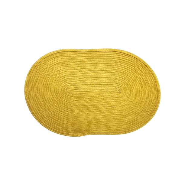 Billuyoard Estera apropiada de las dimensiones para la de comedor fácil de limpiar y amplio impermeable Mostrada amarillo