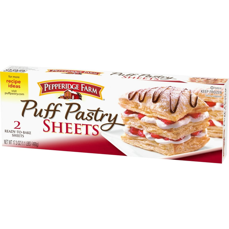 Pepperidge Farm Puff Pastry Frozen Pastry Dough Sheets, 2-Count, 17.3 oz.  Box 