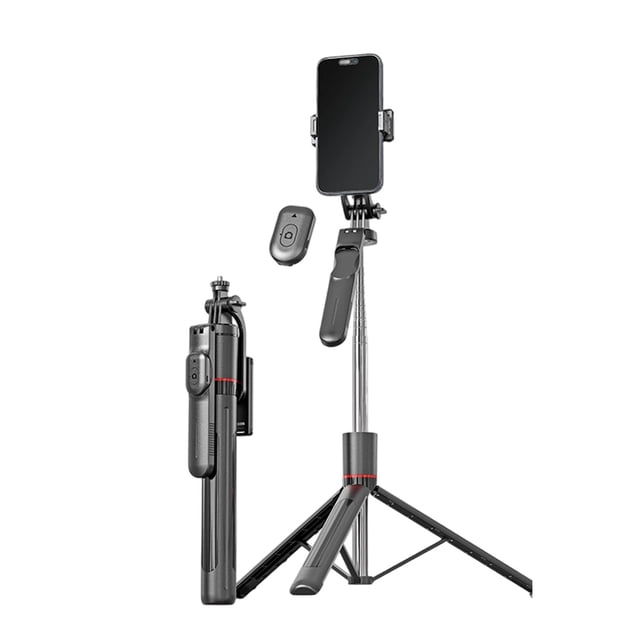 SIfdSeng Get it Fast Portable Travel Selfie Stick with Remote and Secure Mount Holder for Stable Hands Recording