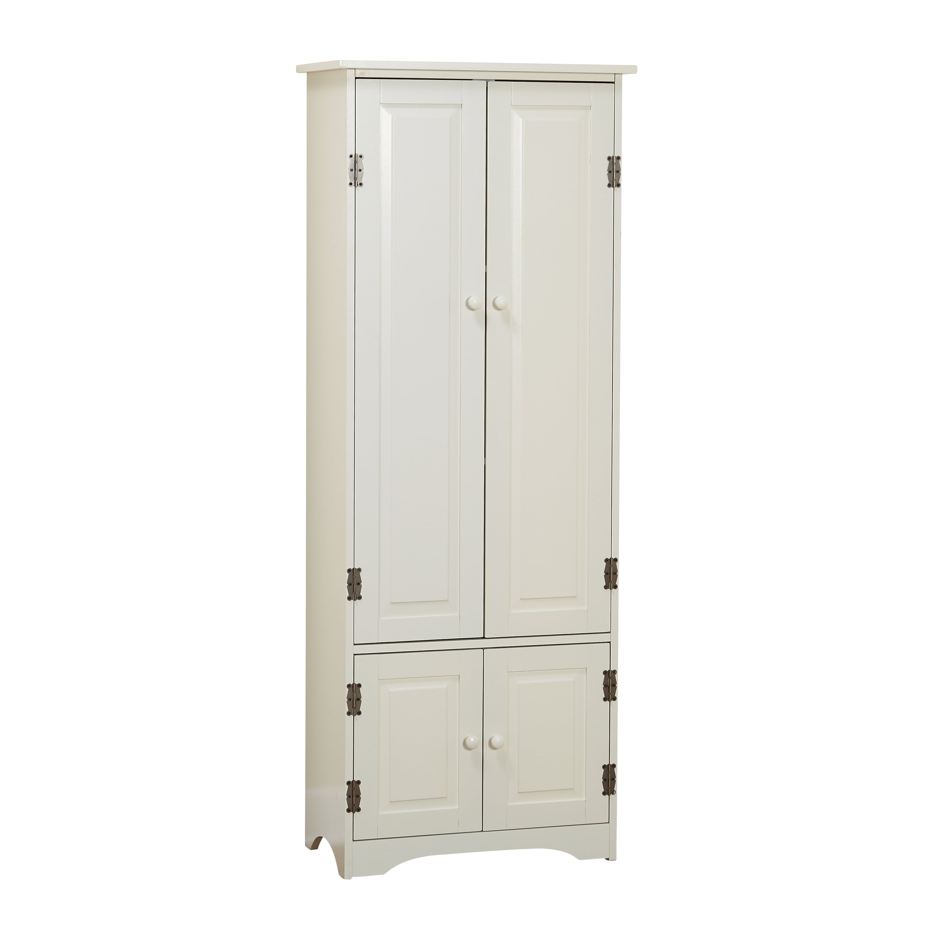 Simple Living  Aston Modern Farmhouse Extra-Tall Cabinet Antique White