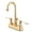 Polished Brass, variant on Kingston Brass KB3618PL 4 in. Centerset Bathroom Faucet, Brushed Nickel