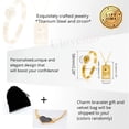 thumbnail image 6 of Uloveido Key to My Heart Shield Key Pendant Necklace and Cubic Zirconia Lock Bracelet Distance Jewelry Set Couples Y474 (Gold), 6 of 7