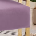 thumbnail image 4 of TS Modern decorative chair, living room side chair with gold metal legs, no wheels, suitable for dressing area, reception room, office,Teddy fleece upholstered metal foot sofas 2PCS Lilac, 4 of 11