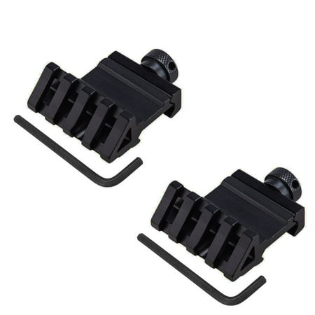 2-Pack 45 Degree Angle Offset Picatinny Weaver Tactical Accessory Rail (Best Scope Rings For The Money)