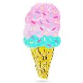 thumbnail image 2 of Piñata de Cono Helado, Decoraciones para Fiestas de Cumpleaños Infantiles (16 x 7.5 In), 2 of 2