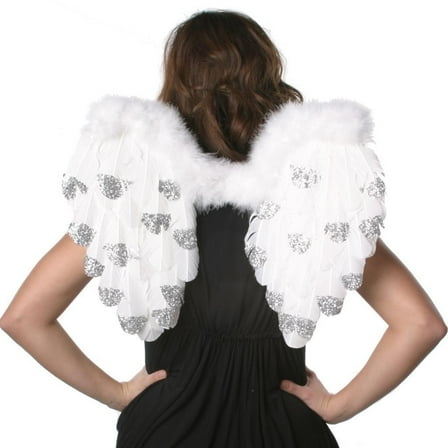 Zucker Feather Products Medium Angel Silver Tipped Wings
