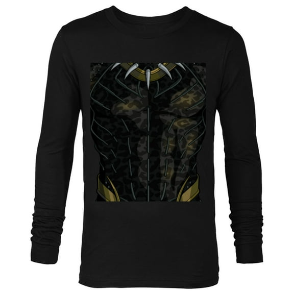 Marvel Black Panther Erik Killmonger Costume - Long Sleeve T-Shirt for Men - Customized-Black