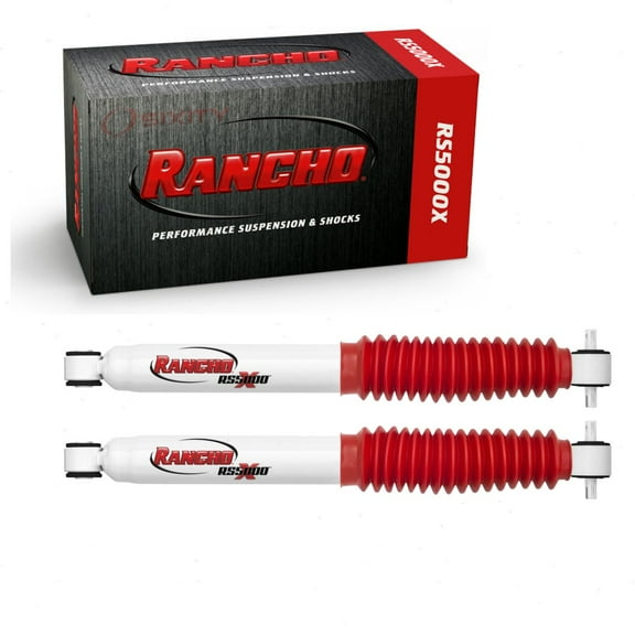 2 pc Rancho Rear RS5000X Shock Absorbers compatible with Jeep Wrangler 2007-2017 - With Rear Raised Height 3.5 (In)