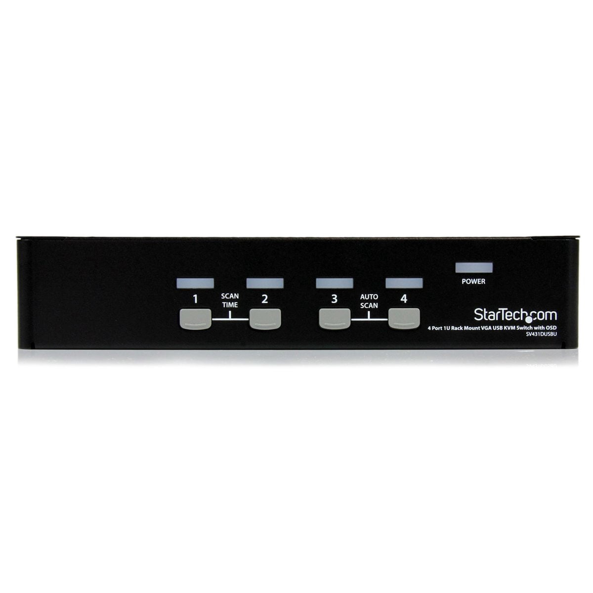 4PORT 1U RACK MOUNT USB KVM SWITCH WITH OSD