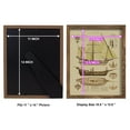 thumbnail image 4 of Antique Ship Plan II -Framed Print w/glass-Walnut, 4 of 7