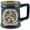 Blue-Lion Rampant, variant on Glen Appin Stoneware Mug Scotland Pottery Mug for Coffe or Beer 16.9 oz(500 ml)Celtic Cross - Blue