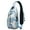 Sky-blue-16, variant on Dog lover gift Adorable dog-themed print Cartoon puppy pattern Print Sling Bag Lightweight Backpack, Multiple Compartments, Lightweight and Durable, Fashionable appearance, Ideal for daily commuting,