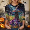 thumbnail image 2 of Towmus Womens Fall Shirts T-Shirts Thanksgiving Graphic Tee Tops Under $10, 2 of 6