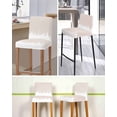 thumbnail image 5 of Abstract Cream Beige Bar Stool Covers Set of 4, Modern Minimalist Graffiti Artwork Stretch Washable Bar Chair Covers with Backs, Removable Pub Counter Height Chair Cover for Kitchen Dining Room Cafe, 5 of 7