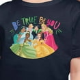 thumbnail image 3 of Disney Princess - Be True Be You - Toddler And Youth Short Sleeve Graphic T-Shirt, 3 of 5
