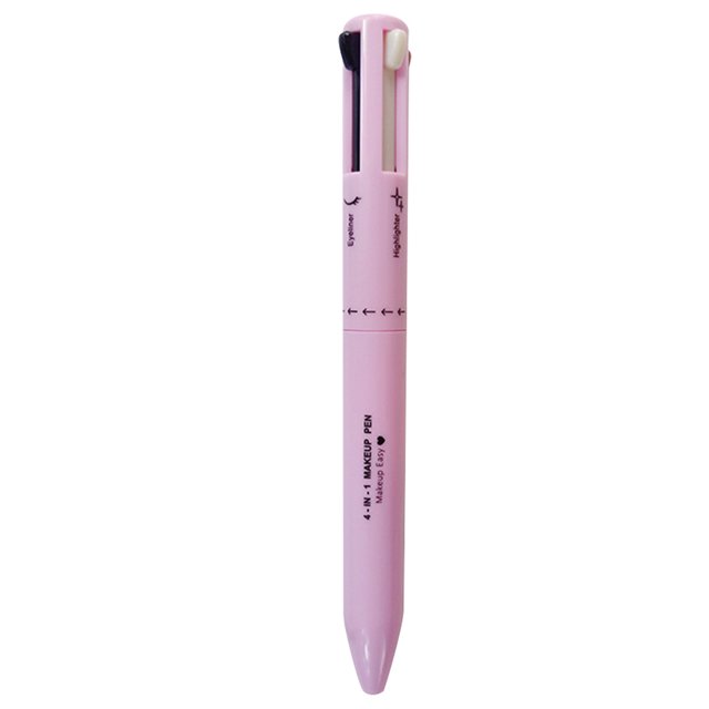 Pluma de maquillaje 4 en 1 para retoque facial, resistente al agua, herramienta de belleza de color fácil para viajes