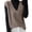 Khaki, variant on Sweaters For Women Autumn Winter Knitted Sweater Vest Korean Sleeveless V-Neck Pullover Loose Waistcoats Covering Yarn Beige Size L-2Xl Oversized Sweaters For Women