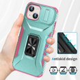 thumbnail image 4 of Funda para GANGXUN iPhone 15 Plus - Soporte metálico, Función magnética, Verde, 4 of 6
