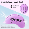 thumbnail image 2 of ZIFFY Kids Helmet -Adjustable Toddler & Child Bike Helmet for Ages5-10 Multi-Sport for Bicycle, Skateboard, Scooter, Roller Skating & Balance Biking, 2 of 9
