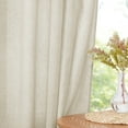 thumbnail image 3 of StangH Flax Linen Sheer Curtains 90 inches Long, Back Tab Privacy Semi Sheer Curtains Soft Lightweight Farmhouse Boho Drapes for Living Room Bedroom Patio, Natural, W55 x L90, 2 Panels, 3 of 8