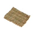 thumbnail image 2 of 10 piezas de hámster de hierba cola de hierba tejida de cama portátil cama cama jugar juguete staw tejido de para loro chinchilla Pequeño 20cmx28cm, 2 of 8