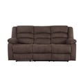thumbnail image 2 of Titan Furnishings Transitional Microfiber Fabric Upholstered Sofa in Brown, 2 of 9
