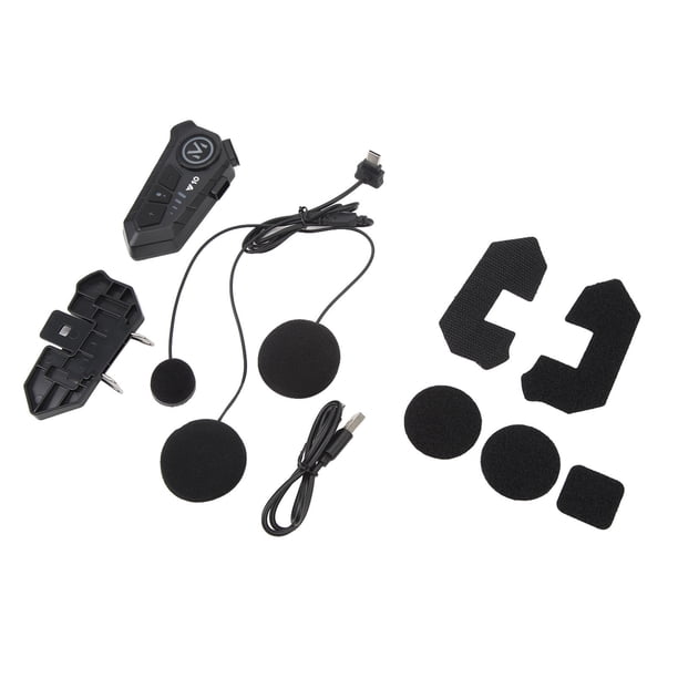 Auriculares De Casco De Motocicleta, Auriculares De Intercomunicador De Dos Transparentes Seguros Para El Casco De Motocicleta Con Función, Adecuada Para Múltiples