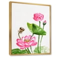 thumbnail image 3 of Ancient Pink Lotuses In The Pond III 24 in x 32 in Framed Painting Canvas Art Print, by Designart, 3 of 5
