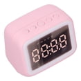 thumbnail image 2 of Despertador Radio Tarjeta TF Bling Bling Reproductor de música luz nocturna LED rosa, 2 of 12