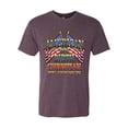 thumbnail image 2 of Wild Bobby, American By Birth Christian By Choice USA Flag Inspirational/Christian Mens Premium Tri Blend T-Shirt, Vintage Purple, Small, 2 of 3