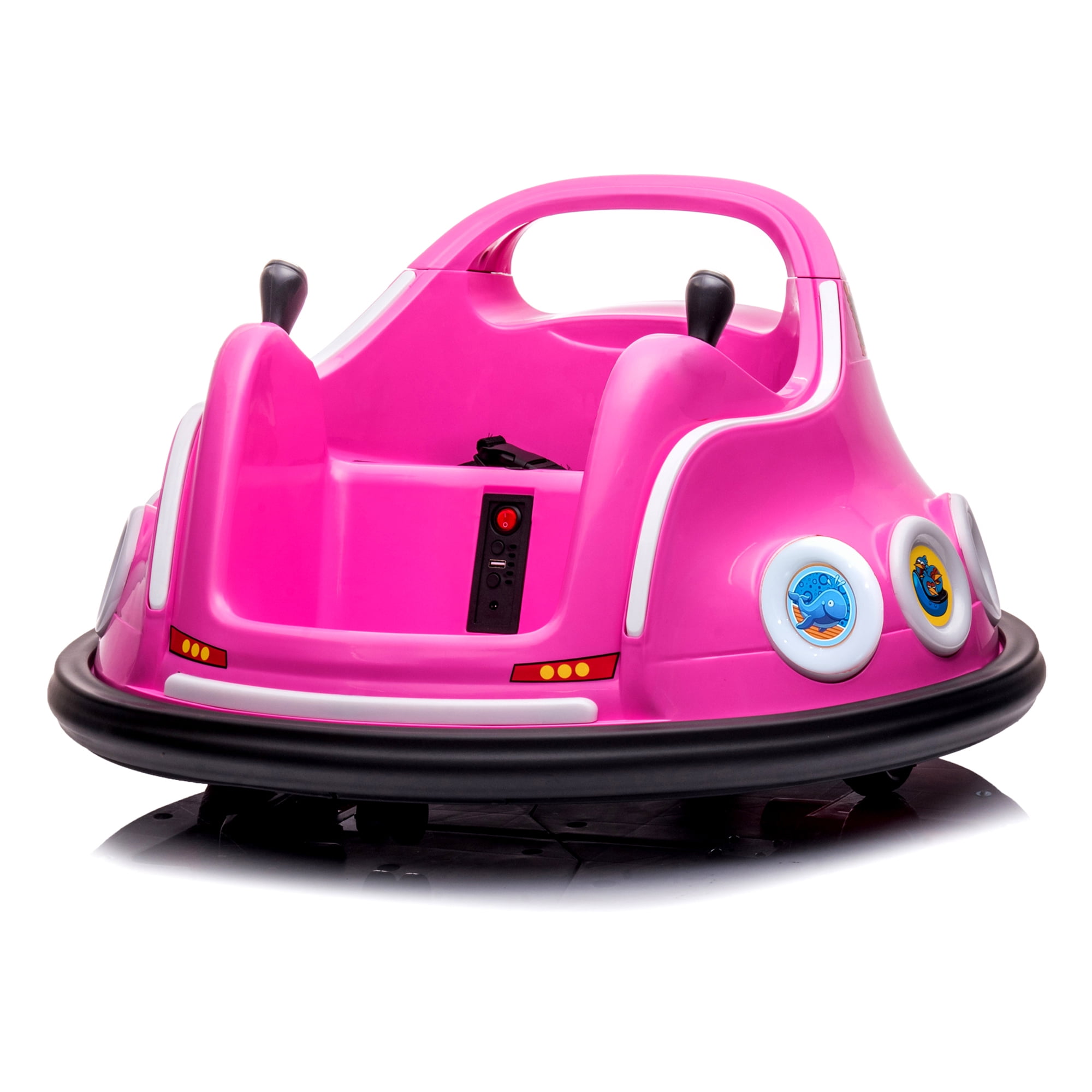 CIPACHO 6V Electric Ride On Car for Kids, Indoor 360 Spin Toddler Bumper Car Remote with Control for 3-6 Girls Boys, Pink CIPACHO 6V Electric Ride On Car for Kids, Indoor 360 Spin Toddler Bumper Car Remote with Control for 3-6 Girls Boys, Pink