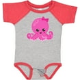 thumbnail image 3 of Inktastic Cute Octopus, Little Octopus, Baby Octopus, Hearts Girls Baby Bodysuit, 3 of 5