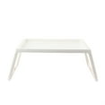 thumbnail image 1 of Mesa de cama para portátil, ligera y portátil, mini mesa de picnic para trabajar y escribir, color blanco, 1 of 1
