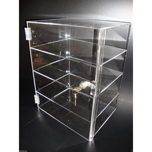 Displays2buy. 12" x 8" x 16" Locking Security Showcase Safe Box Acrylic Countertop Display Case
