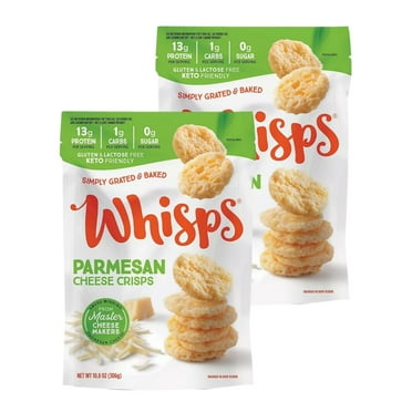 Whisps Parmesan Cheese Crisps 10.8 Oz Bags 2 Pack (21.6 Total Oz)