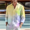 thumbnail image 1 of Camisas suaves de moda para hombre con puños geométricos negras azules y rojas ropa de calle de manga larga para exteriores blusas casuales de moda, 1 of 6