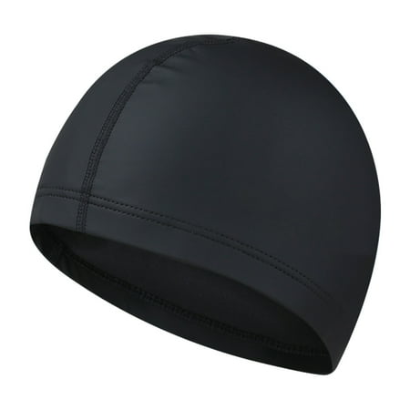 

Swim Caps for Women Men High Elasticity Spandex Fabric Swimming Caps for Long/Short Hair Comfortable Swim Hats black