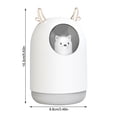 thumbnail image 2 of USB Power Nano Humidificador de aire Hidratante Difusor de aire de bajo ruido Atomizador portátil con diseño de dibujos animados, Blanco Methold HA8571-01B, 2 of 6