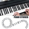 thumbnail image 1 of 88 Keys Reusable Piano Keyboard Note Guiding Labels Piano Notes Guide Stickers, 1 of 5