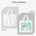 thumbnail image 2 of Yiaed French Bulldog Taking a Bath Print Fluffy Shoulder Bag Plush Bags Women Ladies Tote Bag Fluffy White Furry Purse Handbag for Autumn and Winter, 2 of 7