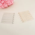 thumbnail image 4 of wedding Bridal Flower Crystal Hair Pins Bobby Pins–Clear Stone (Pack of 12) (Silver), 4 of 5