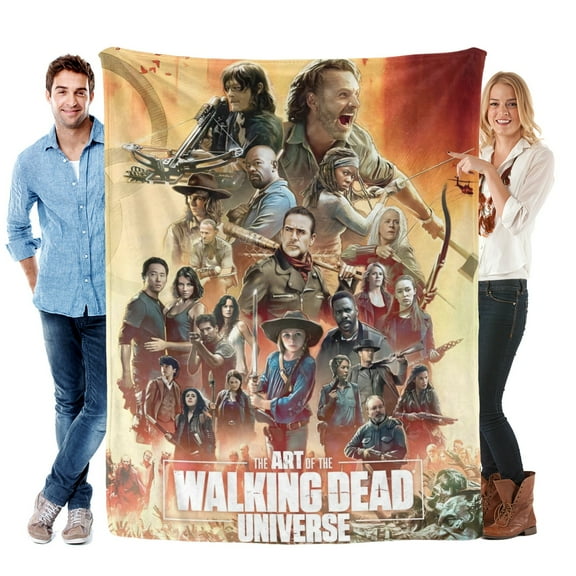 The Walking Dead-Anti-Pilling Flannel Blanket Soft Lightweight Plush Fuzzy Cozy Luxury Blanket for Home and Kitchen Use – Perfect for Kids and Adults